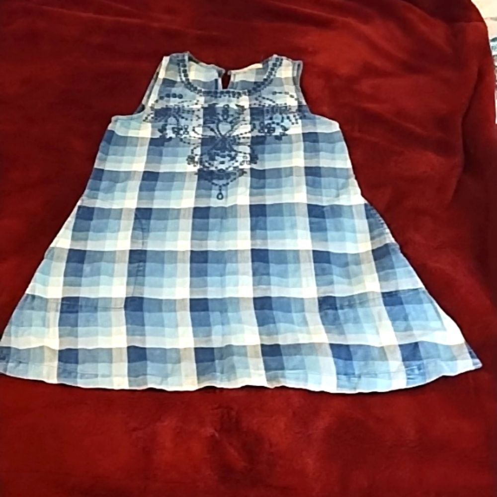 Mock dress embroidery dress with pockets